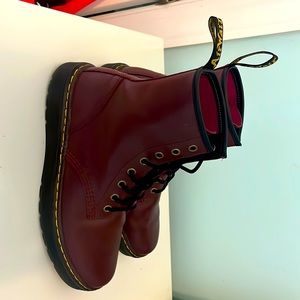 Dr.martens Zavala Combat Boot Women’s Red Size 8